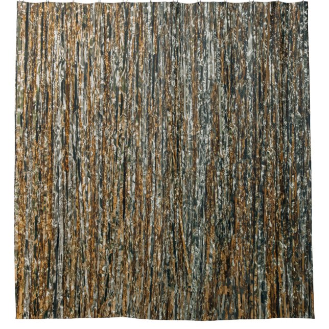 Rideaux De Douche Peinture abstraite Brown et noire (Devant)