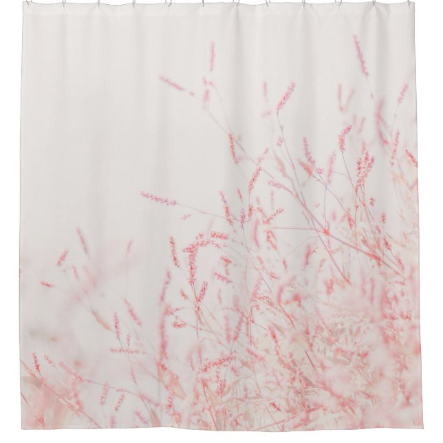 RIDEAUX DE DOUCHE PEINTURE ABSTRAITE ROUGE ET BLANCHE (Devant)