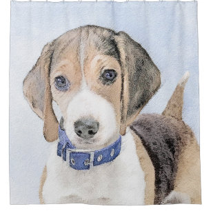 Rideaux De Douche Peinture beagle - Cute Original Chien Art