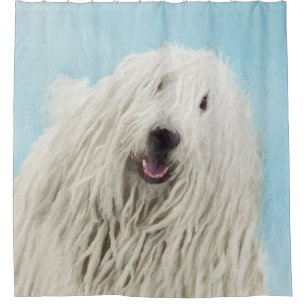 Rideaux De Douche Peinture Komondor - Cute Original Chien Art