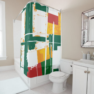 Rideaux De Douche Peinture rugueuse abstraite