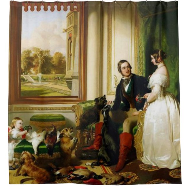 RIDEAUX DE DOUCHE PEINTURES VINTAGES (Devant)