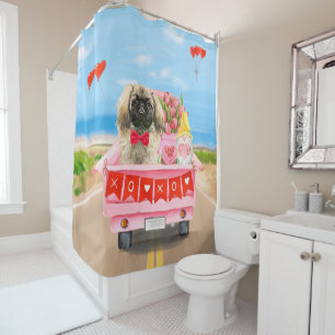 Rideaux De Douche Pekingese Chien Valentine's Day Truck Throw