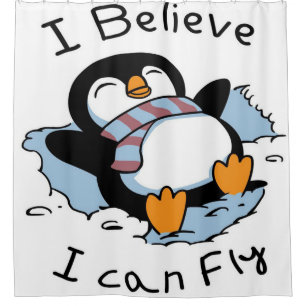 Rideaux De Douche Penguin des neiges