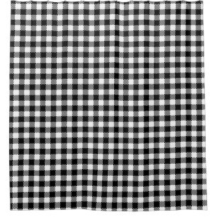 Rideaux De Douche Pepita Carré motif noir & blanc + vos idées