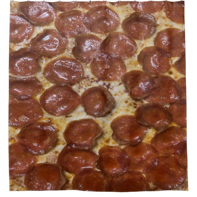 Rideaux De Douche Pepperoni Pizza (Devant)