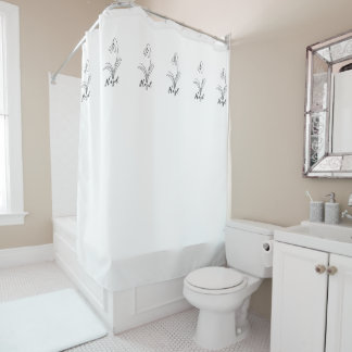 Rideaux De Douche Perce-neige personnalisé de janvier Fleur de naiss