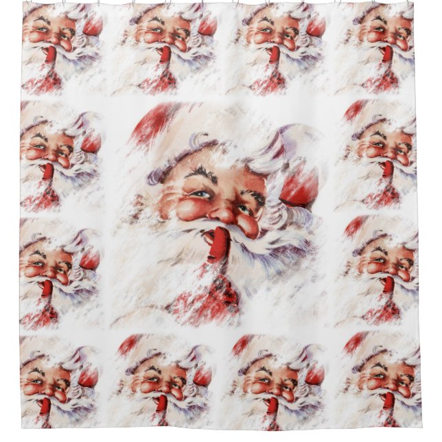 Rideaux De Douche Père Noël 024 (Devant)