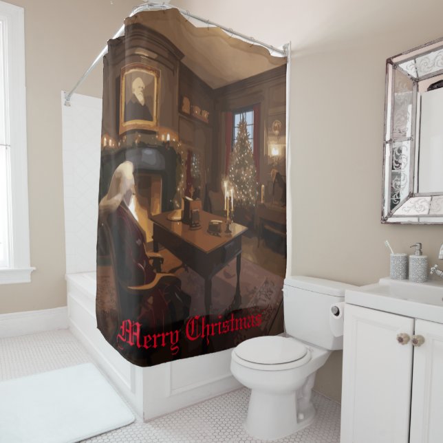 Rideaux De Douche Père Noël Cosy Nook (En situation)