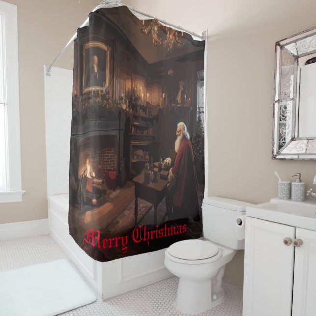 Rideaux De Douche Père Noël Cosy Nook (En situation)
