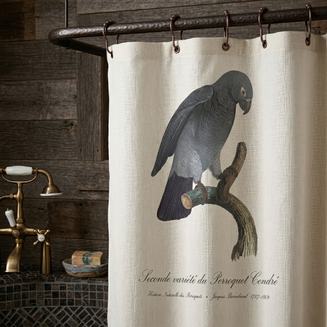 Rideaux De Douche Perroquet gris Timneh, Psittacus Timneh (Timneh African Grey Parrot, Psittacus Timneh. Shower Curtain)