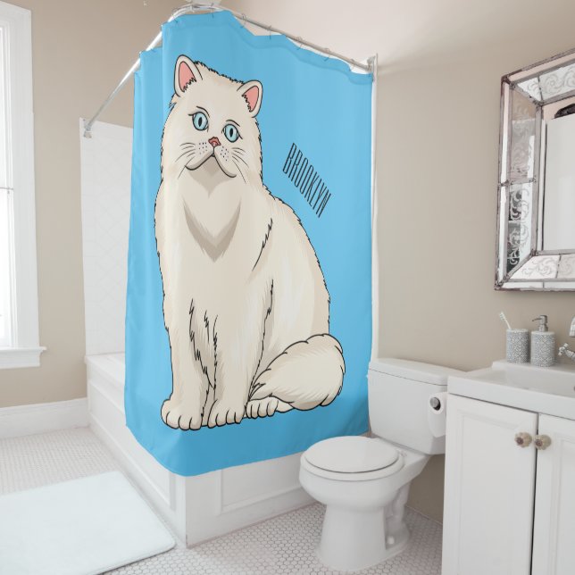 Rideaux De Douche Persian cat (En situation)