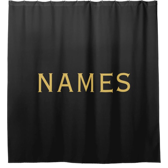 Rideaux De Douche Personalized With Last Name or Nickname on Them (Devant)