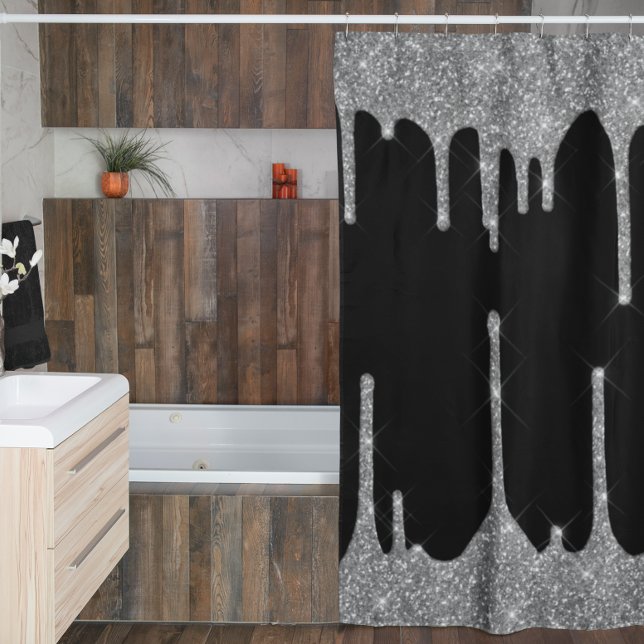 Rideaux De Douche Personnaliser à étincelles de Parties scintillant  (Créateur téléchargé)