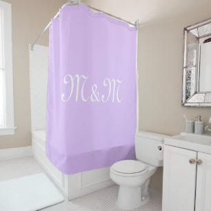 Rideaux De Douche Personnaliser avec lettre blanche initiale Nombre 