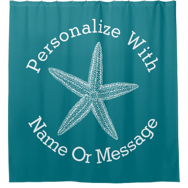 Rideaux De Douche Personnaliser Starfish La couleur (Devant)