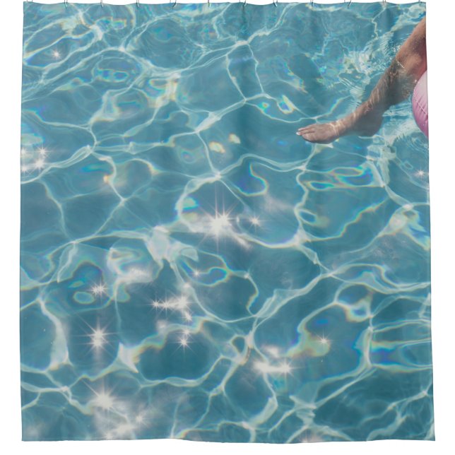 Rideaux De Douche Personne en piscine (Devant)