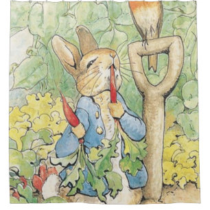 Rideaux De Douche Peter Rabbit In The Garden - Beatrix Potter