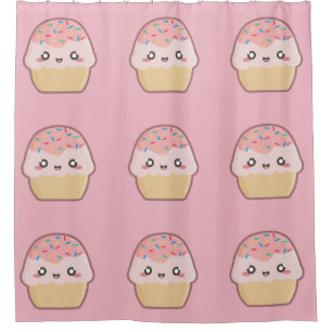 Rideaux De Douche Petit gâteau de Kawaii