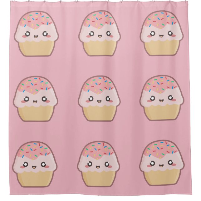 Rideaux De Douche Petit gâteau de Kawaii (Devant)