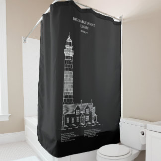 Rideaux De Douche Phare de Big Sable Point - Michigan – PD