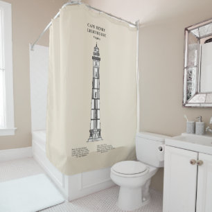 Rideaux De Douche Phare de Cape Henry - Virginie - SBD