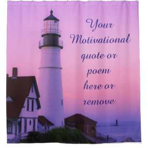 Rideaux De Douche Phare Pink Sky