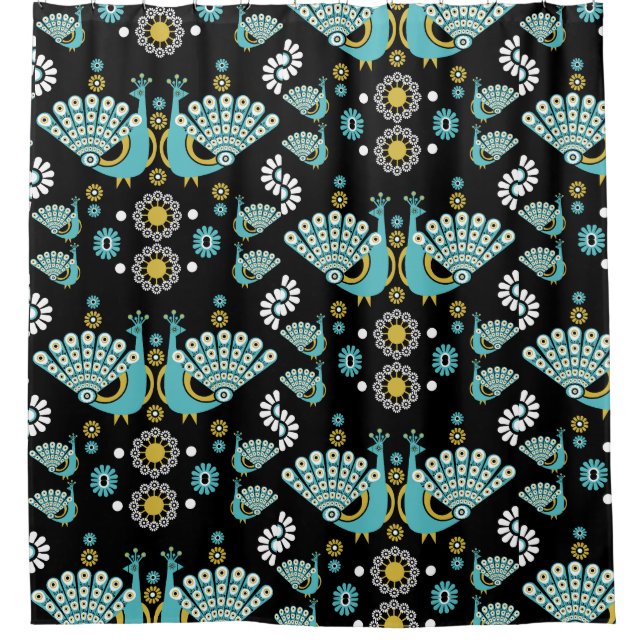 Rideaux De Douche Pheasers Peacock Art (Devant)