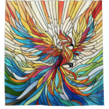 Phoenix Rising - mosaïque colorée art