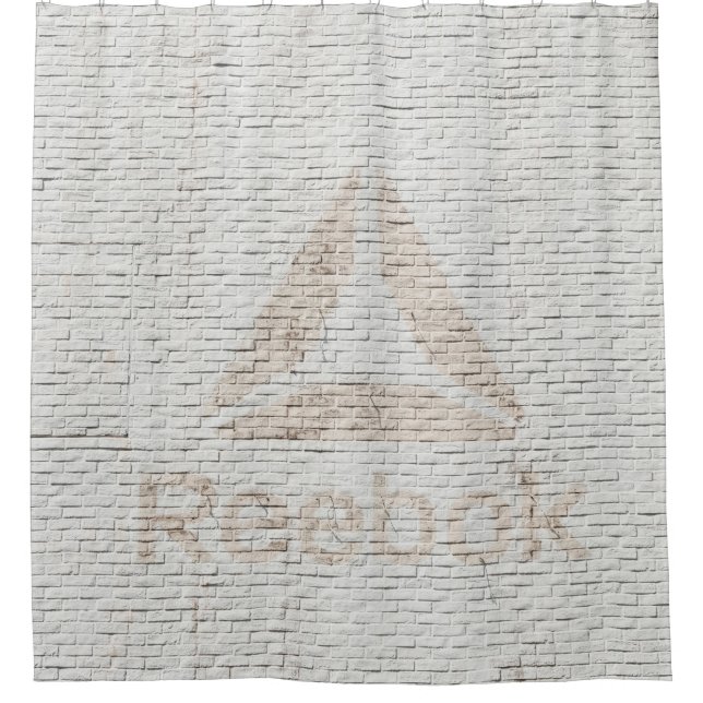 Rideaux De Douche Photo de fond du logo de Reebok sur les murs (Devant)