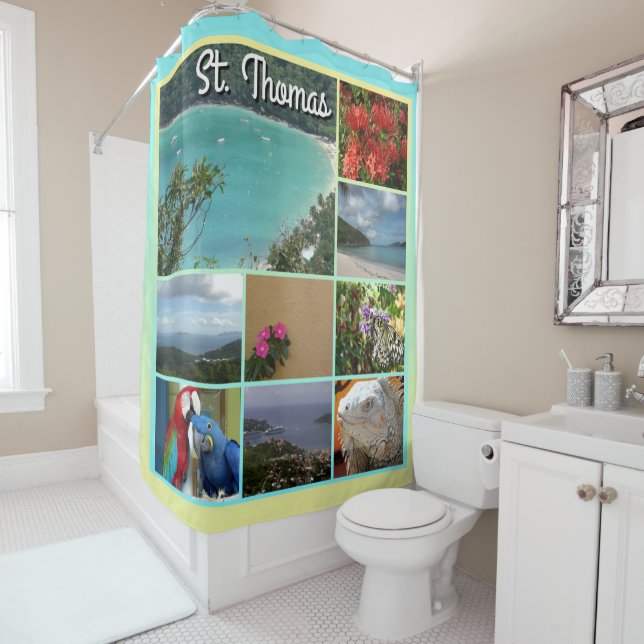 Rideaux De Douche Photo St. Thomas 6115 (En situation)