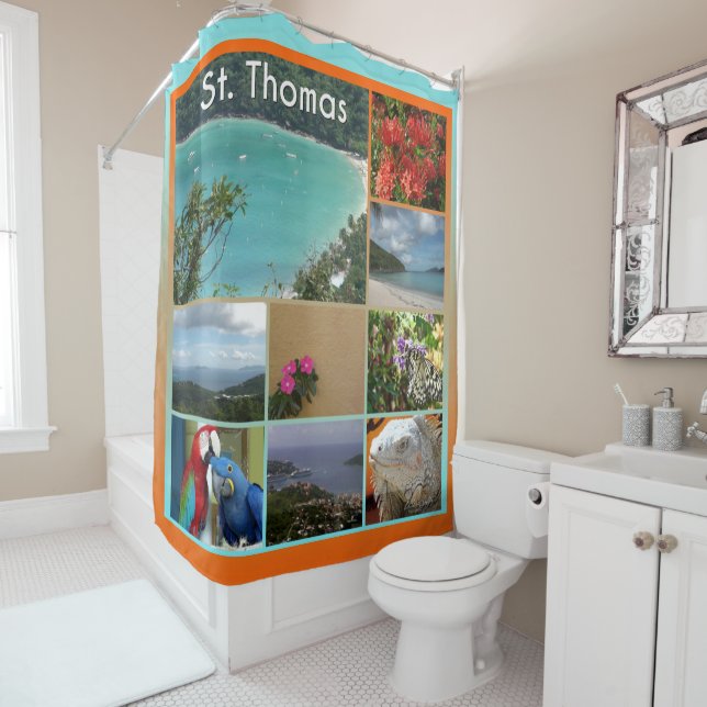 Rideaux De Douche Photo St. Thomas 6119 (En situation)