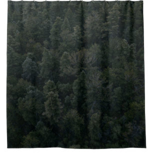 Rideaux De Douche Photographie aérienne des arbres