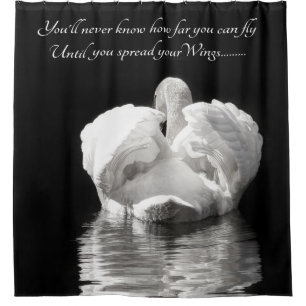 Rideaux De Douche Photographie de cygne de nature