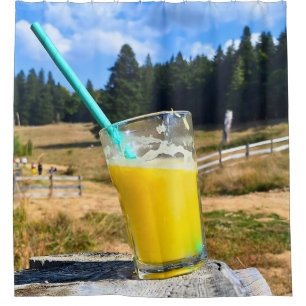 Rideaux De Douche Photographie de plein air au jus d'orange – Forêt