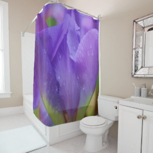 Rideaux De Douche Photographie pourpre élégante de tulipe