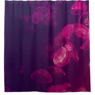 RIDEAUX DE DOUCHE PHOTOGRAPHIE SOUS-MARINE DE JELLYFISH