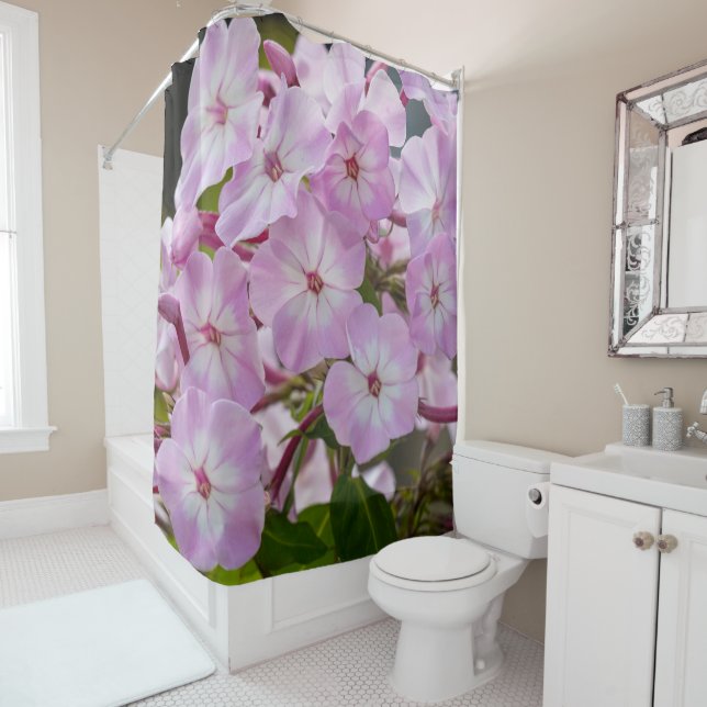 Rideaux De Douche Photos Floral Rose (En situation)