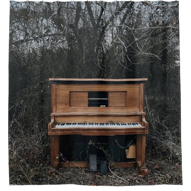 Rideaux De Douche Piano gentil (Devant)