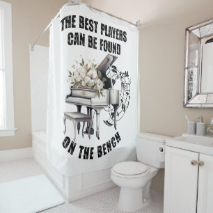 Rideaux De Douche Piano Player
