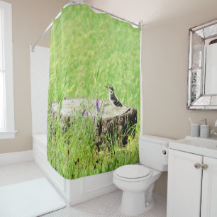 Rideaux De Douche Pic sur une souche