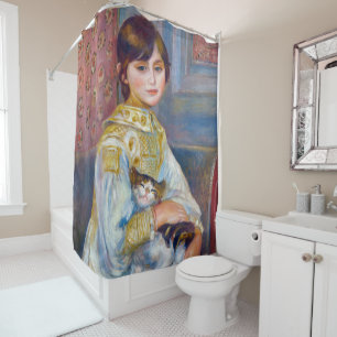 Rideaux De Douche Pierre-Auguste Renoir - Enfant au chat