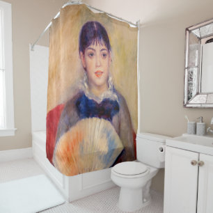 Rideaux De Douche Pierre-Auguste Renoir - Jeune fille à l'éventail