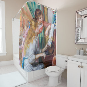 Rideaux De Douche Pierre Auguste Renoir - Jeunes filles au piano