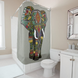 Rideaux De Douche pierre d'éléphant à fleurs