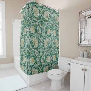 Rideaux De Douche Pimpernel vert, William Morris, Art nouveau