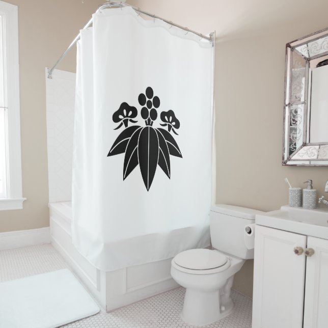 Rideaux De Douche pin bambou ume de style gentiane (En situation)
