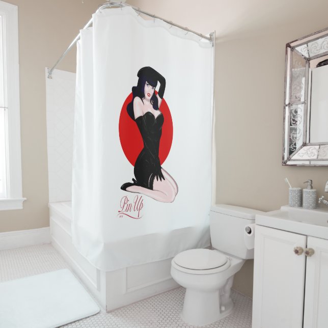 Rideaux De Douche Pin up (En situation)