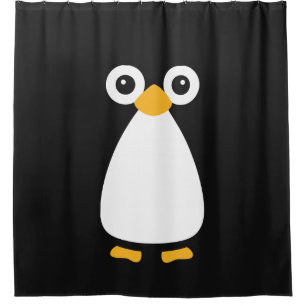 Rideaux De Douche Pingouin mignon de vecteur