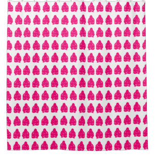 Rideaux De Douche Pink Asian Moods Bouddah Boys